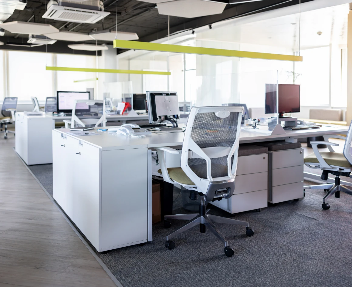 Bright, contemporary office interior design